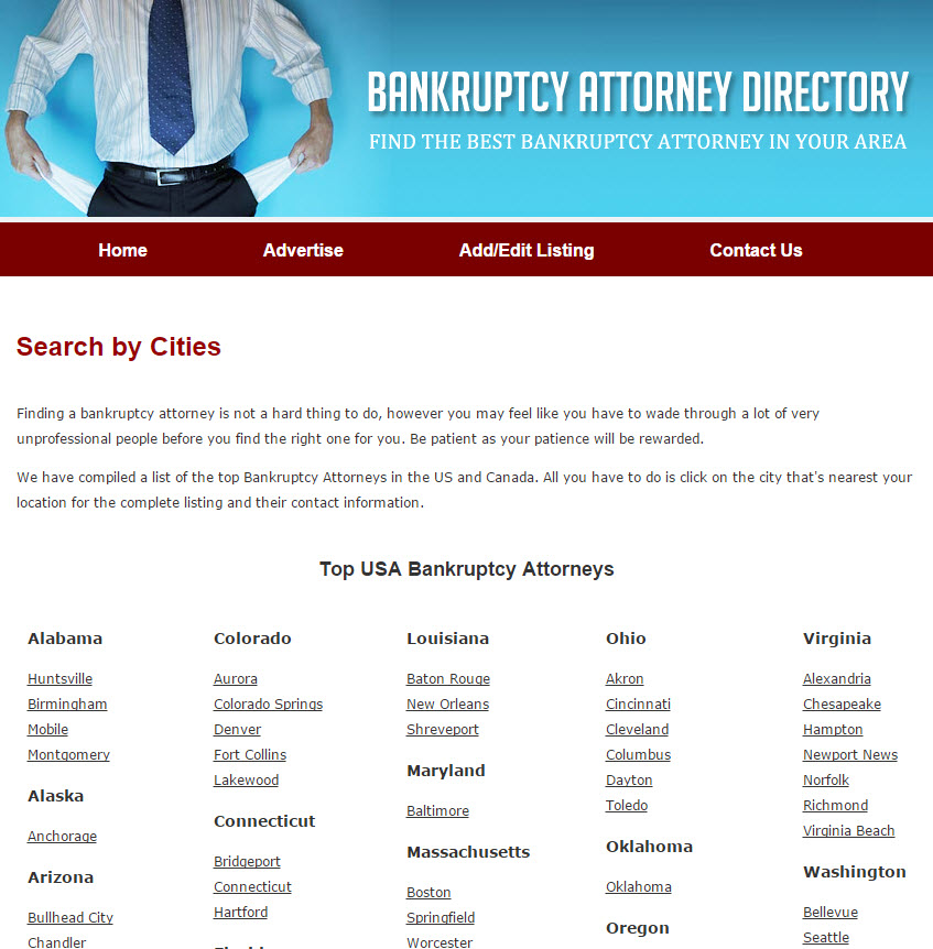 New Directory of Bankruptcy Attorneys Launched at